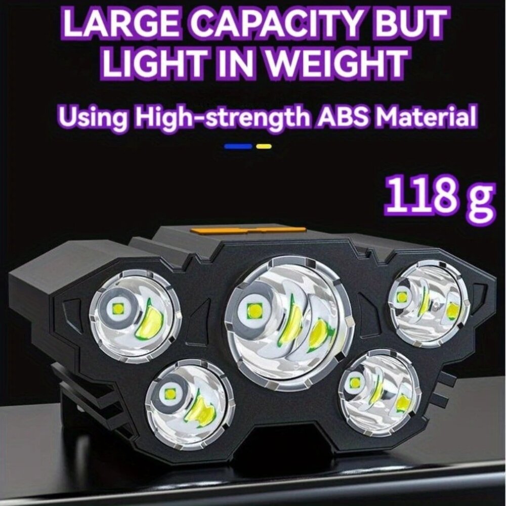 5 LED Headlight Flashlight